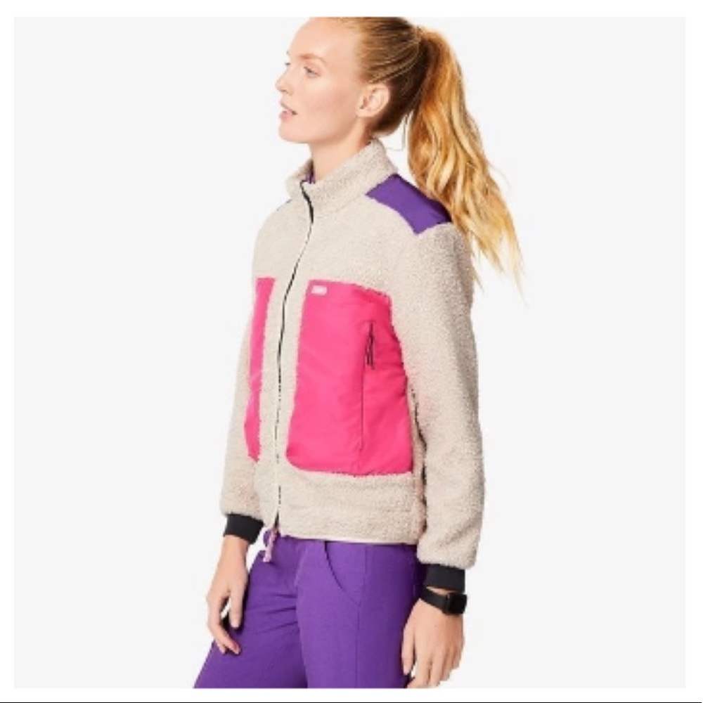 Figs Sherpa Jacket SMALL